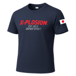 【ネイビーxレッド】X-PLOSION オリジナルTシャツ 5.0oz エクスプロージョン|ウェア|スポーツ用品(グッズ/ウェア)