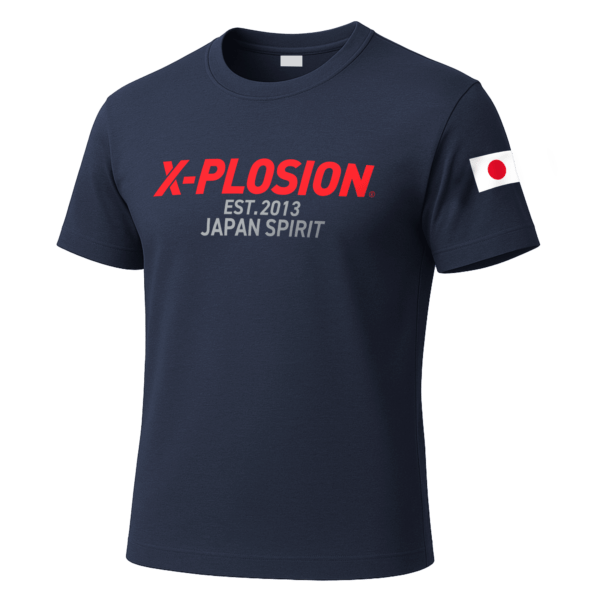 【ネイビーxレッド】X-PLOSION オリジナルTシャツ 5.0oz エクスプロージョン
