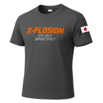 【チャコールグレーx蛍光オレンジ】X-PLOSION オリジナルTシャツ 5.0oz エクスプロージョン|ウェア|スポーツ用品(グッズ/ウェア)