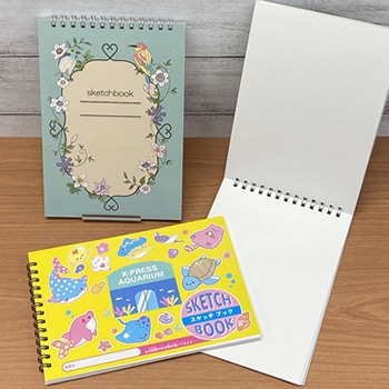 リング綴じスケッチブック【B6 16枚綴り 表紙PP加工】