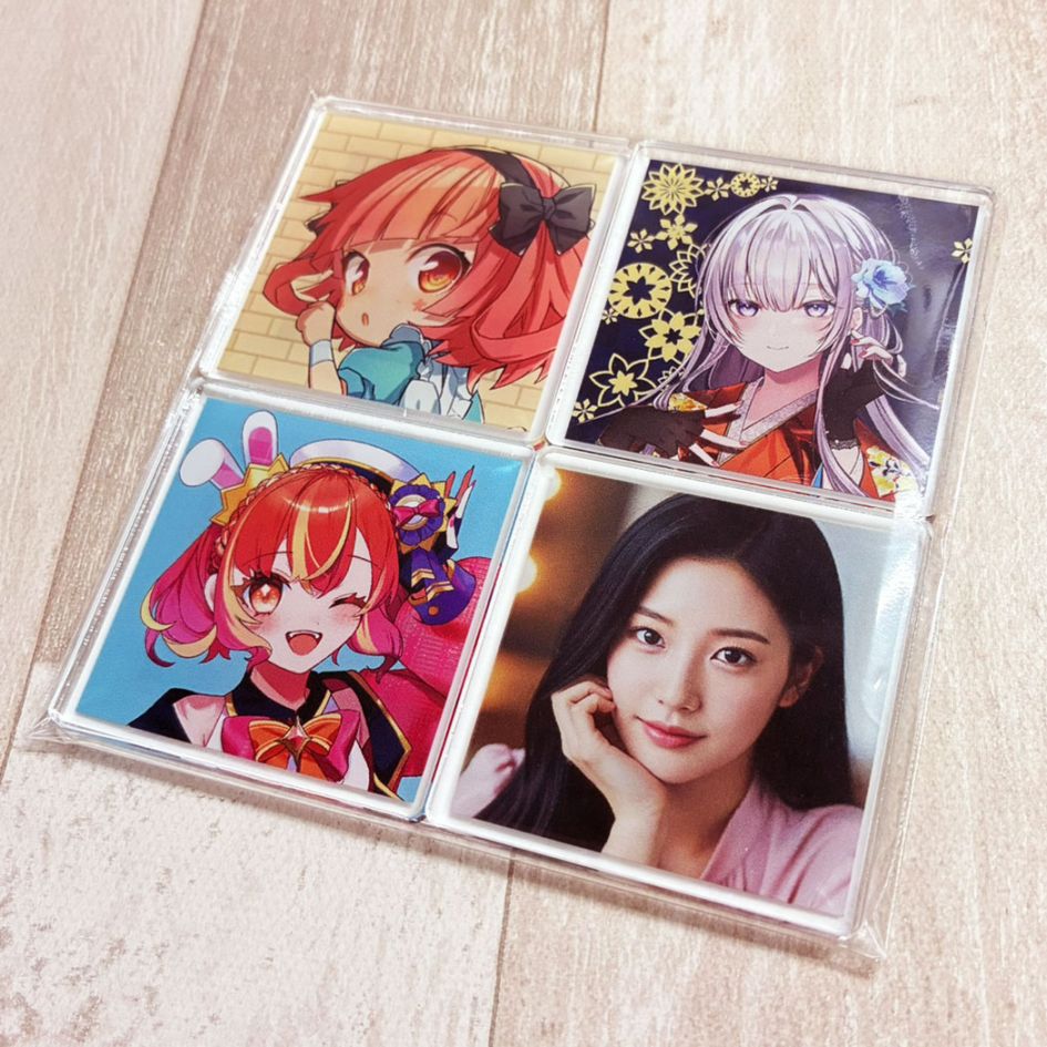 【夏コミ 特別商品】アクリルマグネット 45×45mm 4個セット