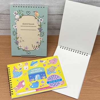 リング綴じスケッチブック【B6 16枚綴り 表紙PP加工】