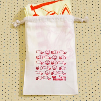 ［単色シルク印刷］ コットン巾着【小ロット】