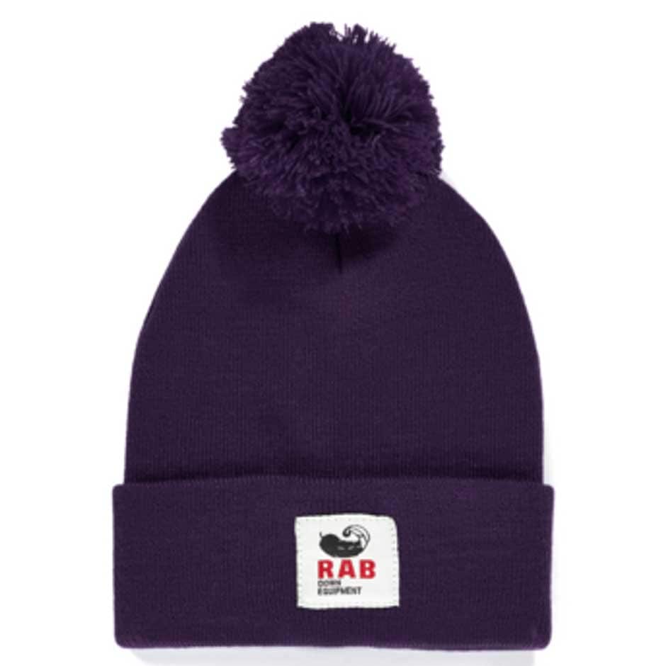 Rab ラブ エッセンシャル ボブル ビーニー 帽子 QAA66-Purple Rab アウトドア|アウトドアZONE