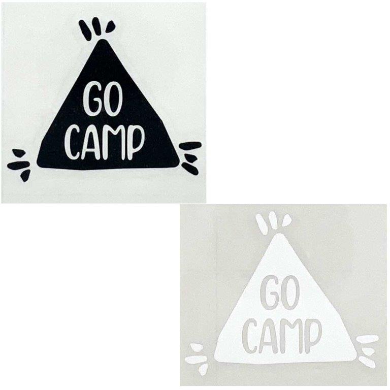 キャンプ　アウトドア　カッティングステッカー キャンプ アウトドア カッティングステッカー 屋外耐久 耐水