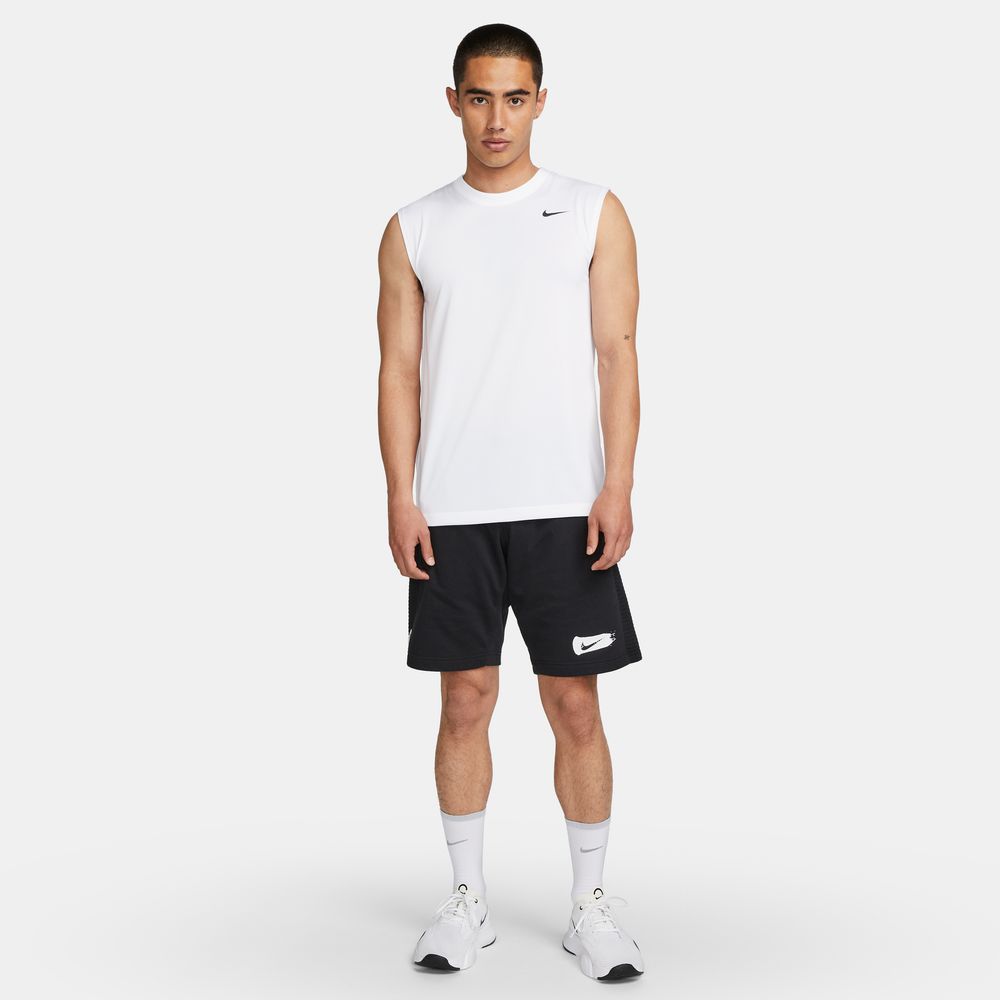 NIKE テニス メンズ タンクトップ L Dri-FIT ライトブルーx白 NIKE ナイキ ノースリーブ メンズ ドライフィット レジェンド