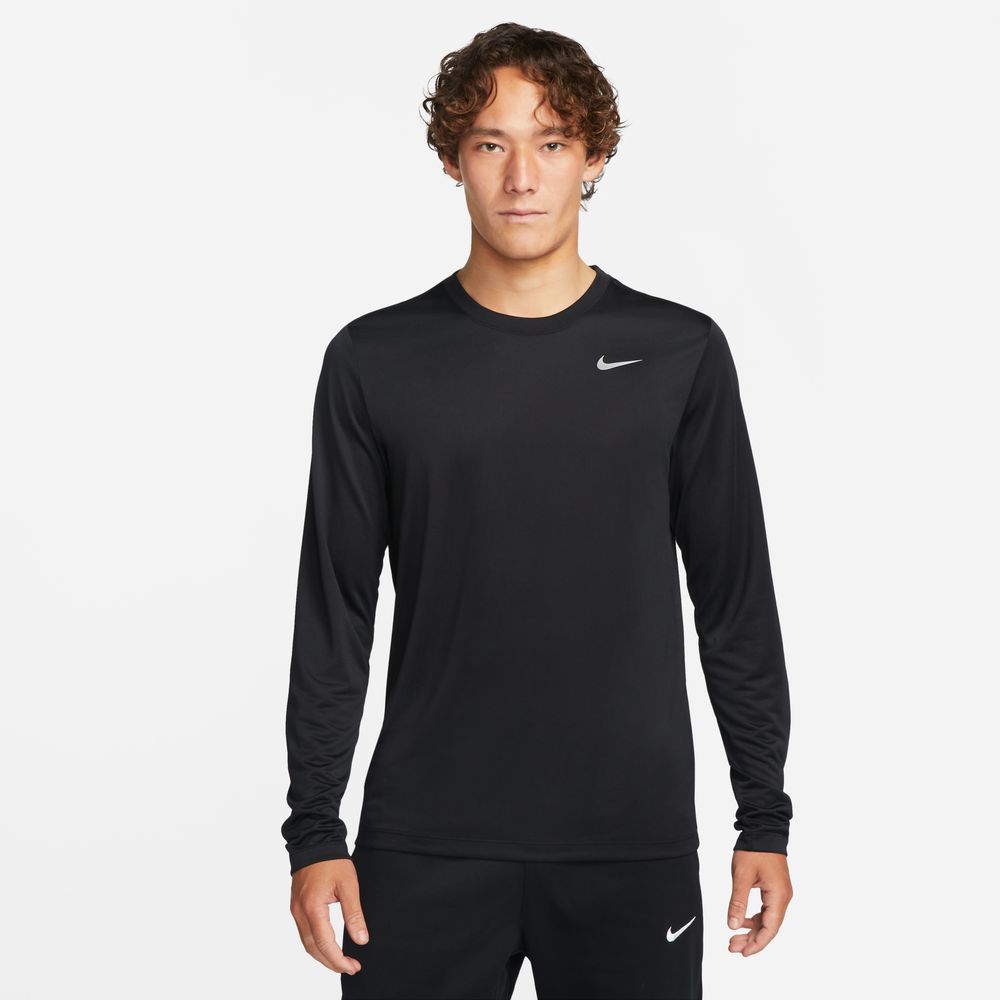 ナイキ ドライフィット 長袖 Tシャツ メンズ スポーツウェア トップス 速乾 黒 ブラック S-2XL DX0994-010|トレーニングウエアZONE