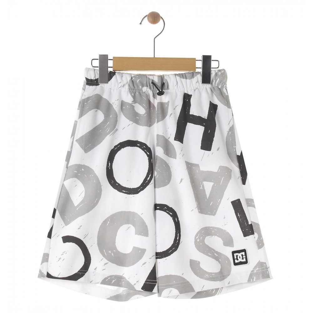 DC ディーシー シューズ キッズ ショートパンツ ハーフパンツ 22 KD FLEECE ALLOVER SHORT YWS222504-WHT|トレーニングウエアZONE