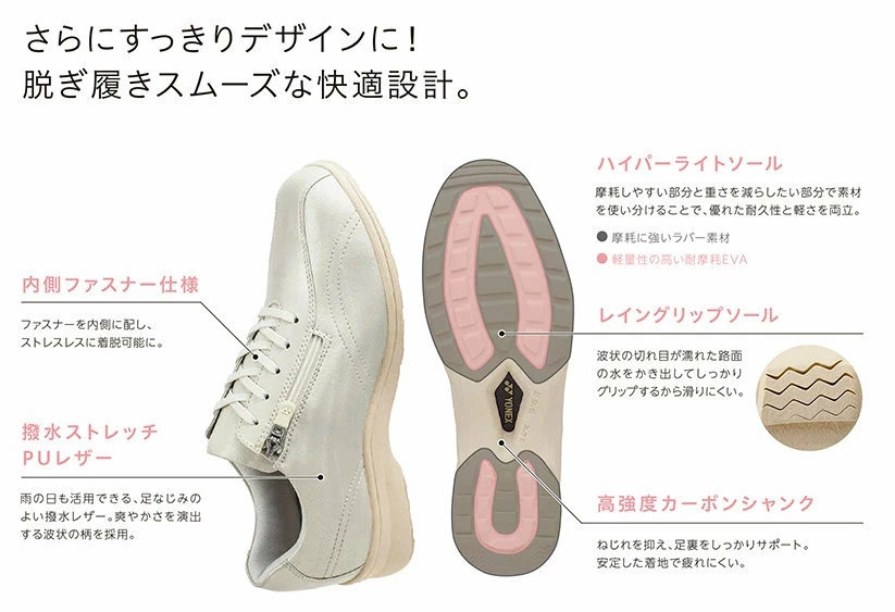 【物価高応援クーポン配布中】ヨネックス レディース ウォーキングシューズ パワークッション L30F ダークブラウン SHWL30F 靴幅3.5E 2025年継続モデル 沖縄配送不可 [取り寄せ][自社](メール便不可) ヨネックス パワークッション L30F レディース ウォーキングシューズ