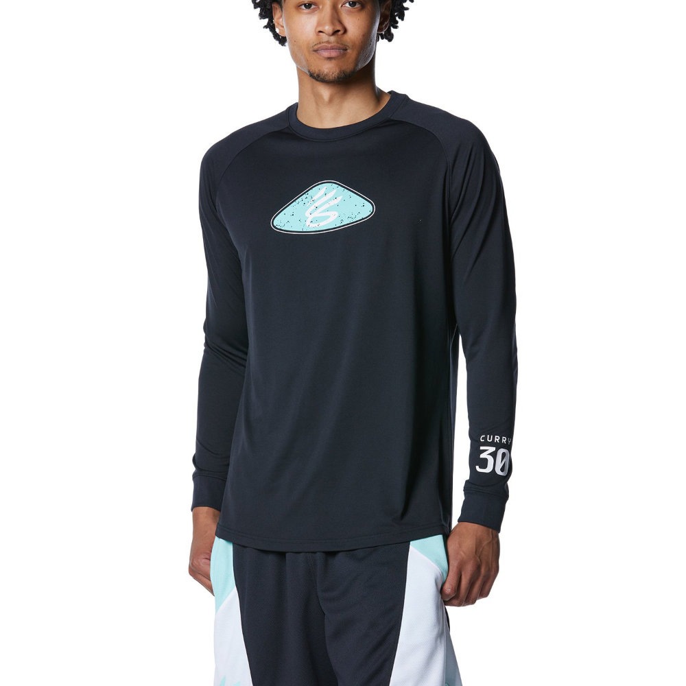 アンダーアーマー ステフィンカリー Tシャツ 長袖 メンズ バスケットボール カリー テック グラフィック ロングスリーブTシャツ 1381787-001|トレーニングウエアZONE