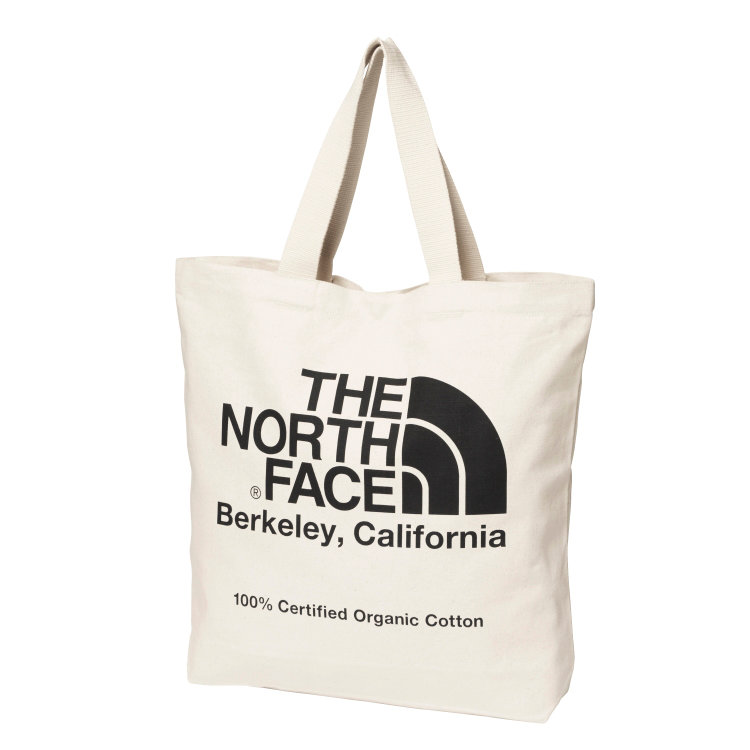 ノースフェイス トートバッグ オーガニックコットントート ナチュラル×ブラック NM82385-NK THE NORTH FACE 国内正規品