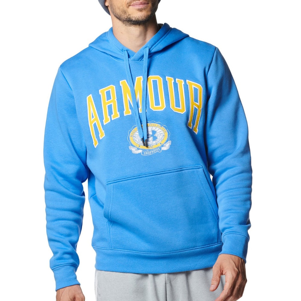 アンダーアーマー パーカー メンズ UAカレッジエイト フリース フーディー 1381332-464|トレーニングウエアZONE