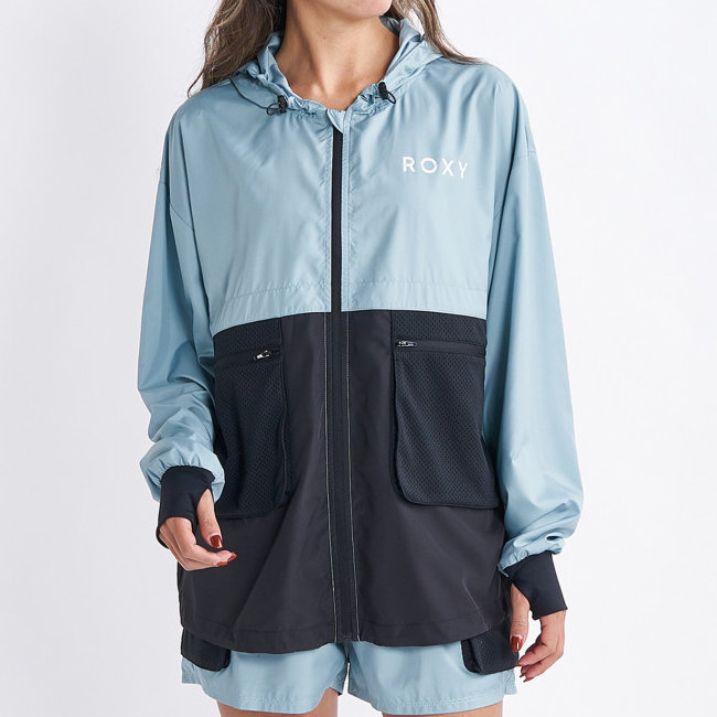 ロキシー ジャケット 撥水 レディース AHEAD OF TIMES JACKET RJK234532-GRN|トレーニングウエアZONE
