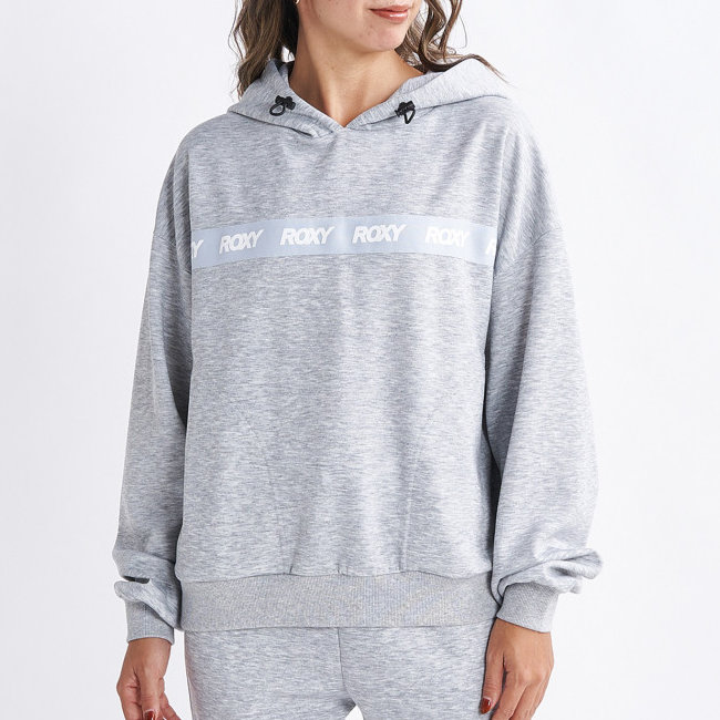 ロキシー パーカー レディース プルオーバー 速乾 UVカット ITS TIME HOODIE RPO234503-GRY|トレーニングウエアZONE