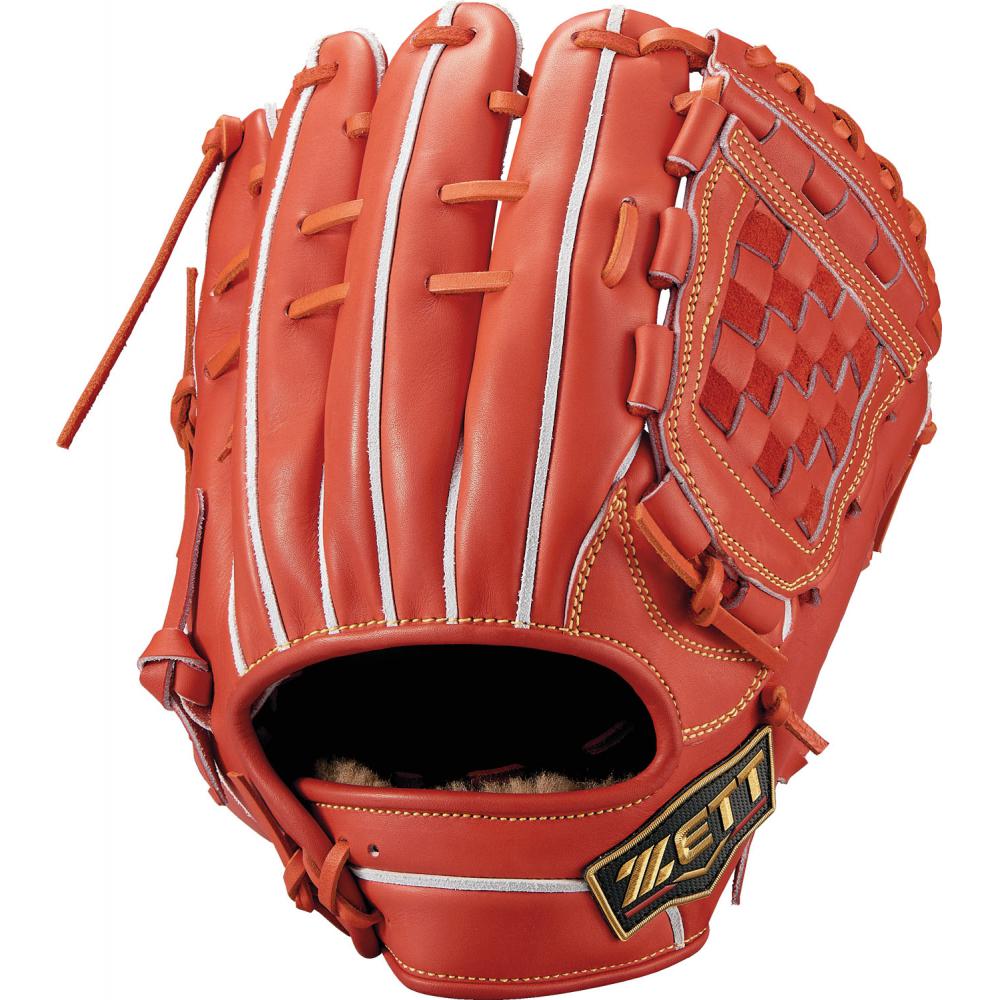 ゼット 硬式グローブ プロステイタス SE 二塁・遊撃手用 源田タイプ 右投げ 硬式野球 ディープオレンジ BPROG560S-5800-LH|野球ZONE