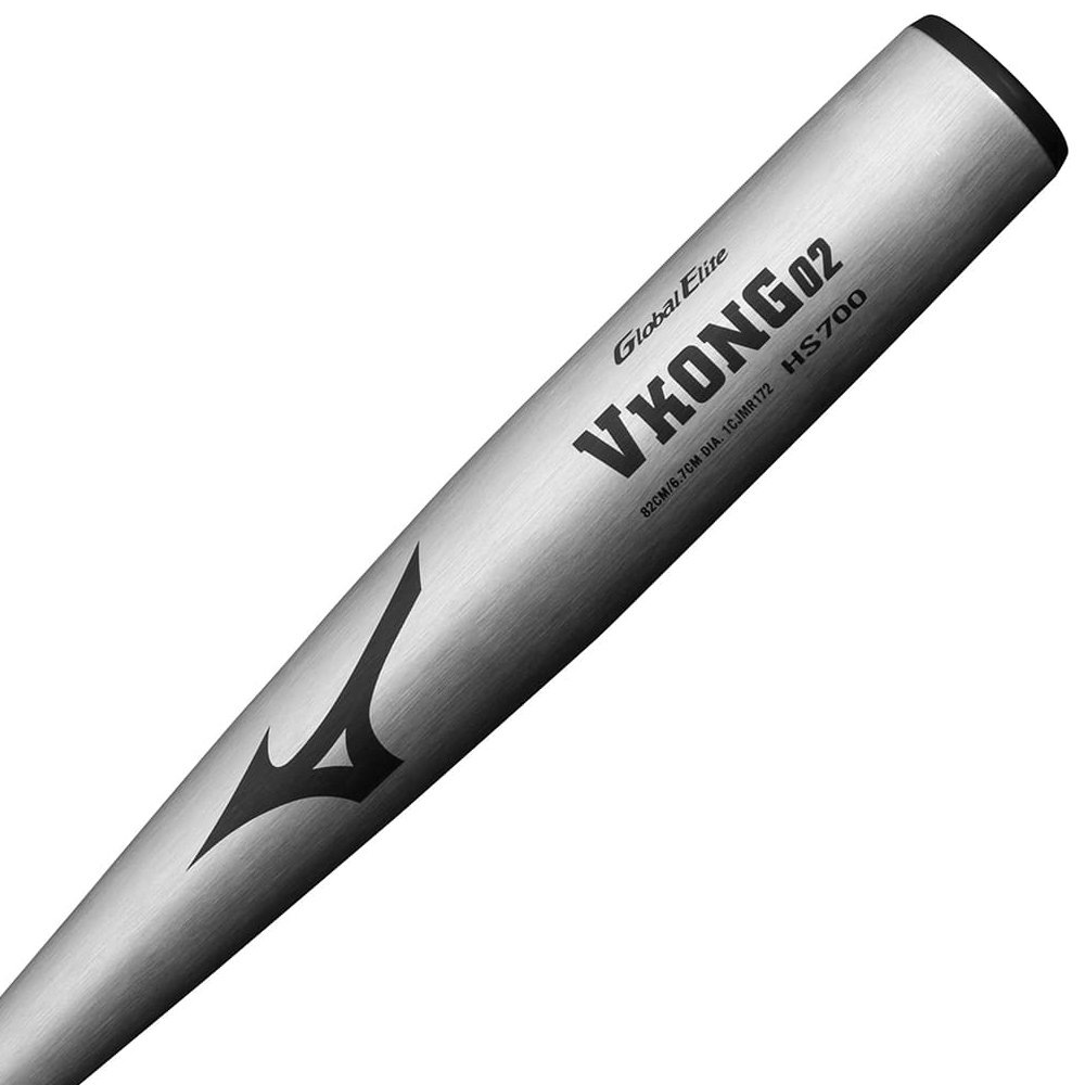 ミズノ 一般軟式バット Vコング02 軟式野球 82cm シルバー ミドル