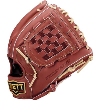 ゼット 一般軟式グローブ プロステイタス 源田選手タイプ 二塁手・遊撃手用 右投げ 軟式野球 ボルドーブラウン/パステルブラウン BRGB30566-4032-LH|野球ZONE