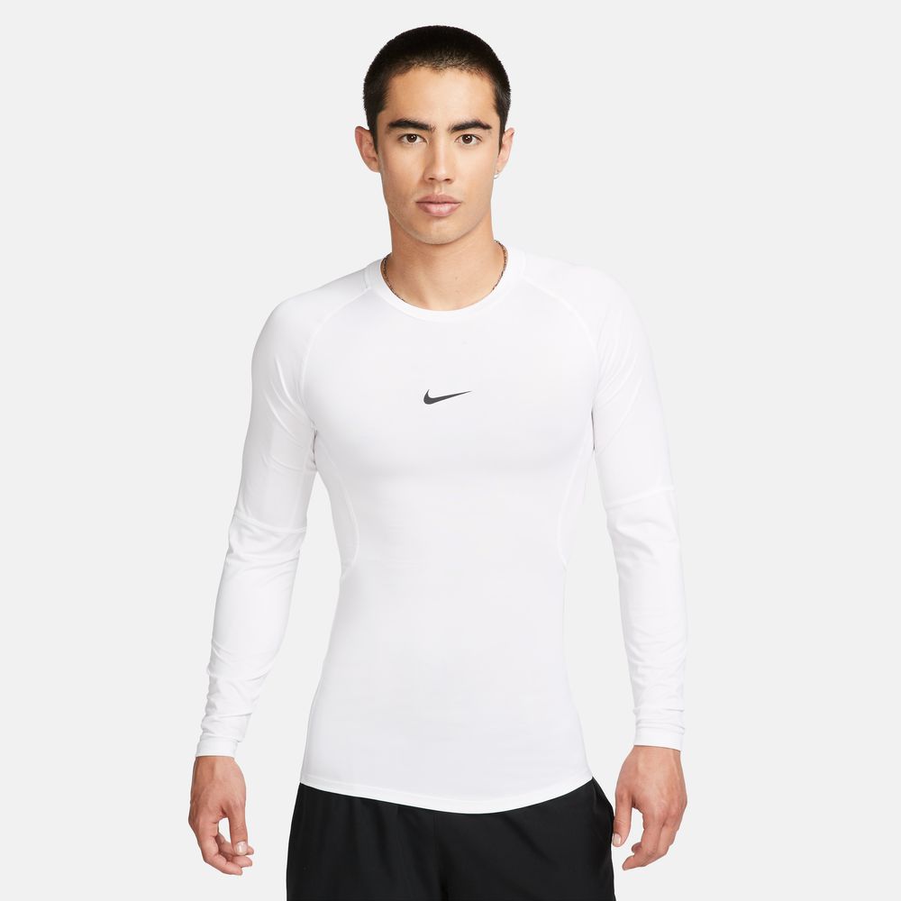 NIKE ナイキ プロ 長袖 Dri-FIT タイト ロングスリーブ フィットネストップ メンズ ホワイト FB7920-100|トレーニングウエアZONE