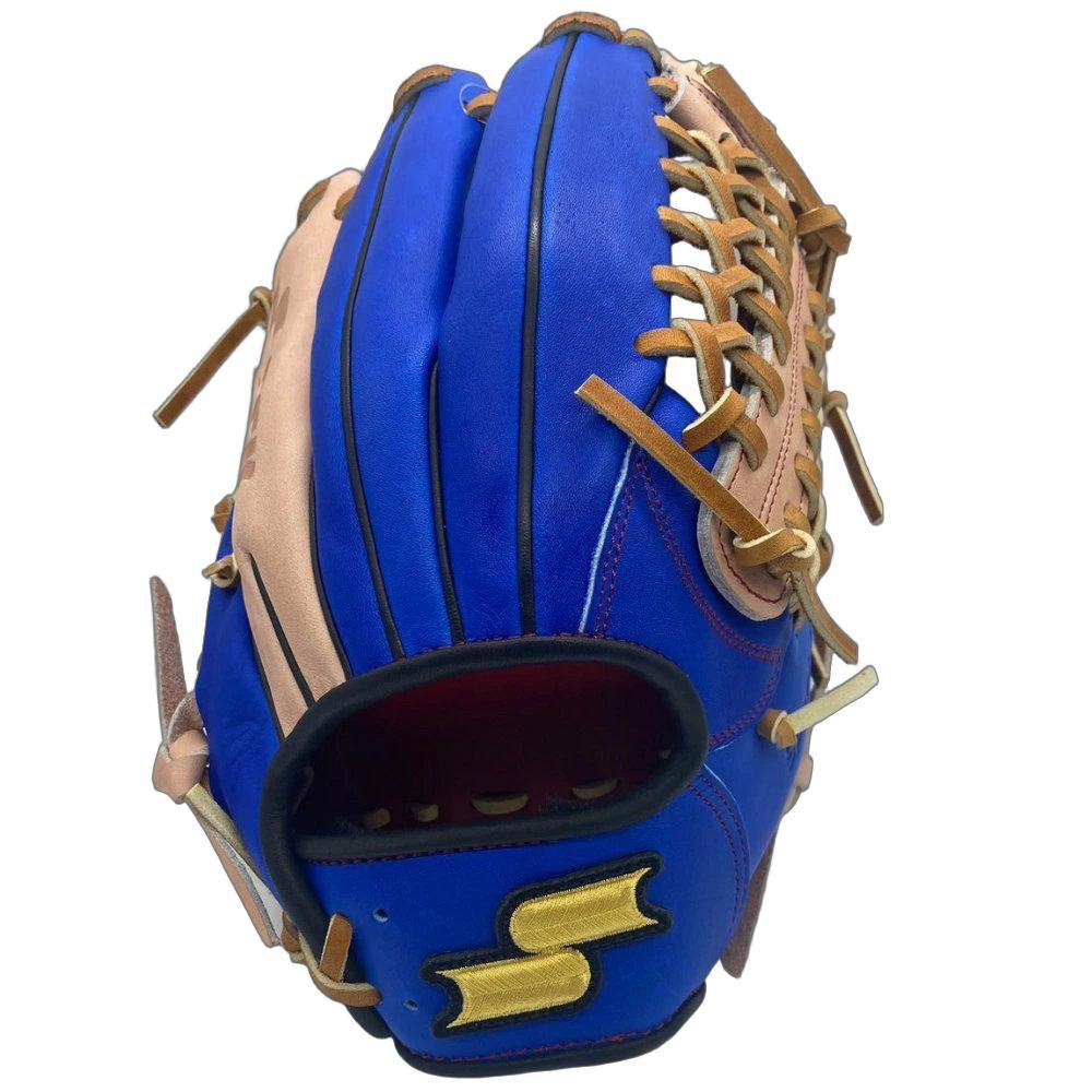エスエスケイ 一般軟式グローブ オールラウンド用 ブルー×Cオレンジ 右投げ 軟式野球 SMG451609-6049|野球ZONE