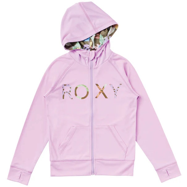 ロキシー ラッシュガード キッズ ラッシュパーカー MINI MERMAID LOGO PARKA TLY231106-LIL|スイム&マリンZONE