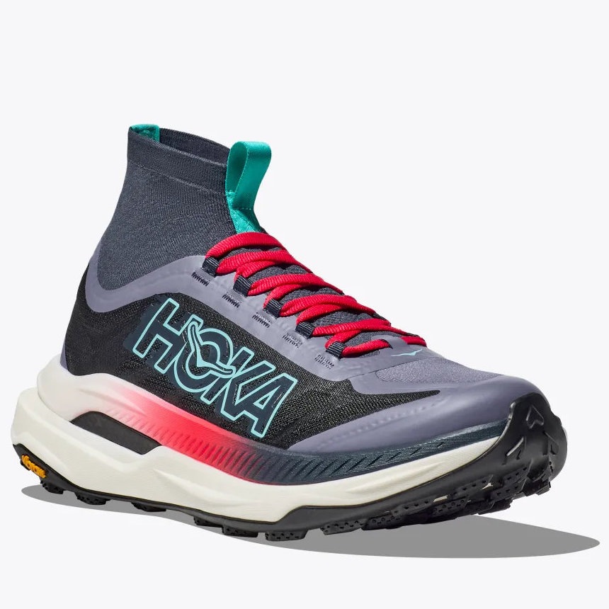 ホカオネオネ トレイルランニングシューズ レディース テクトン X 3  ストーミー スカイズ/セリーズ HOKA 1155114-SSC|シューズZONE