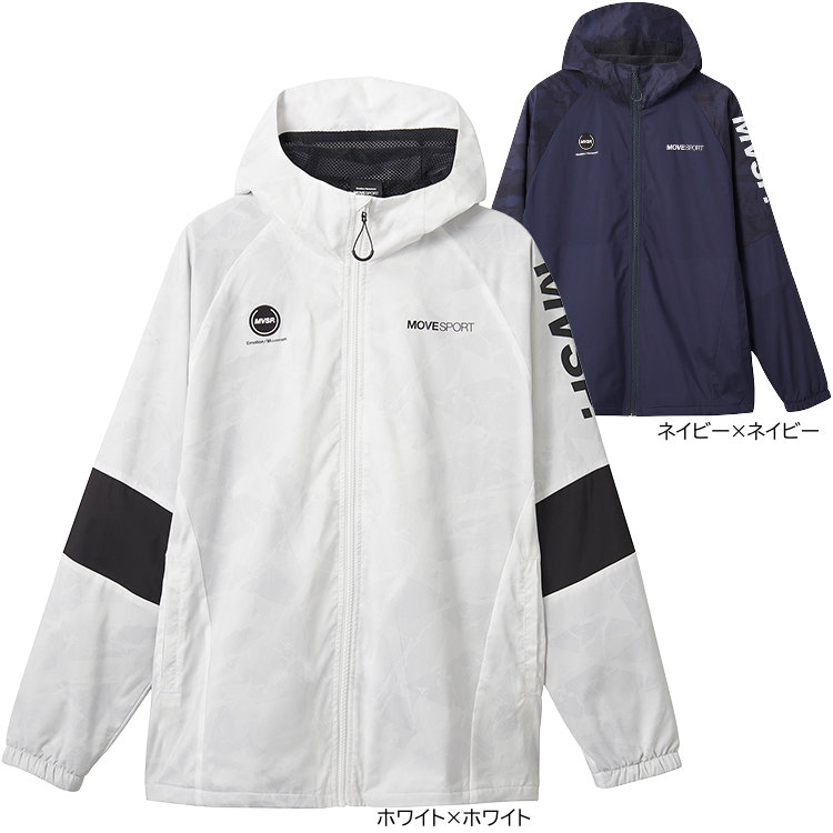 ムーブスポーツ ウインドブレーカー ジャケット フード付き メンズ
