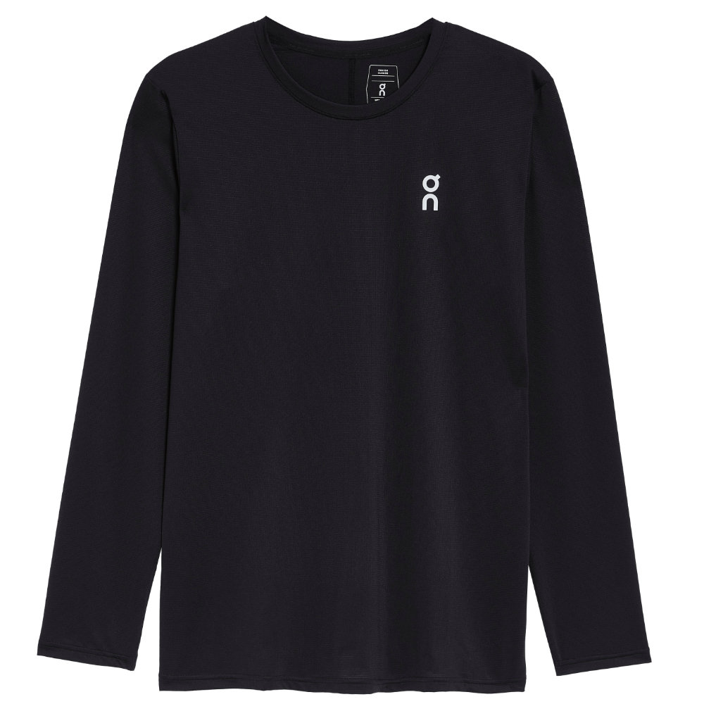 on オン ランニングウェア メンズ コアロングティー 長袖 Tシャツ ブラック 1ME10750553|トレーニングウエアZONE