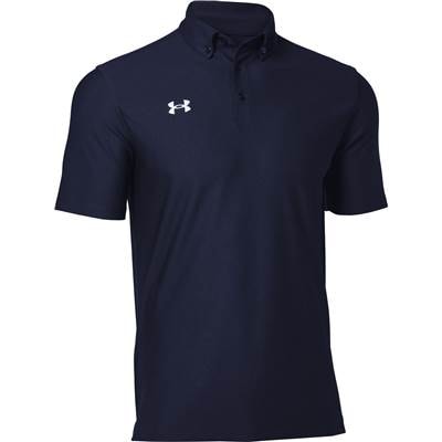 アンダーアーマー ポロシャツ チーム アーマー ポロ ボタンダウン ミッドナイトネイビー 半袖 メンズ S-XXL 1384777-410|トレーニングウエアZONE