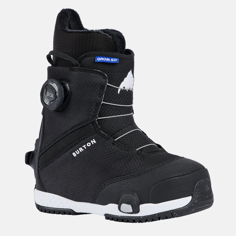 25-26 Burton �С��ȥ� ���Ρ��ܡ��ɥ֡��� ���å� ������ ���ƥåץ��� Grom Step On Black 23775100001