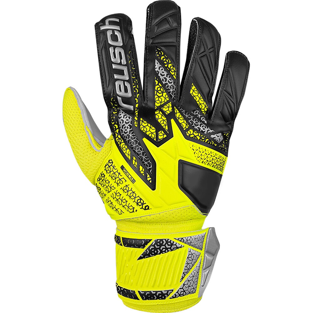 REUSCH ロイシュ キーパーグローブ アトラクト ソリッド サッカー キーパー手袋 セイフティイエロー/シルバー 5560515-2014|サッカー&フットサルZONE