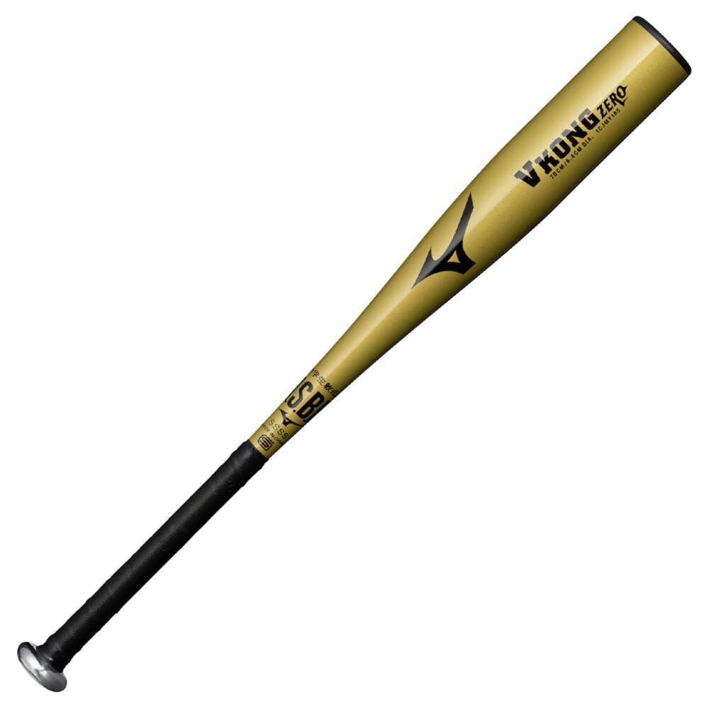 ミズノ 少年野球バット 70cm VコングZERO ミドルバランス 超々ジュラルミン ゴールド 少年軟式 ジュニア 小学生 1CJMY18570-50|野球ZONE