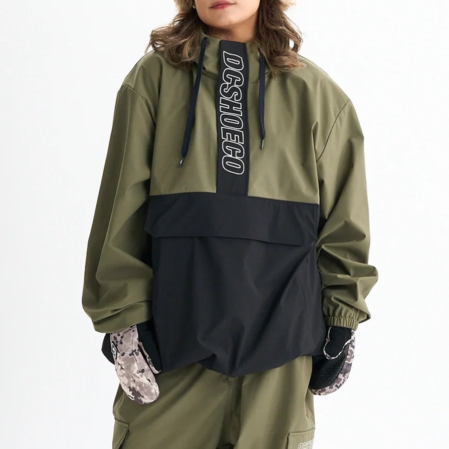 24-25 DC ディーシー シューズ スノーボードウェア ディーシー スノーアノラック カーキ DJK243932-KHA|スノーボード ZONE