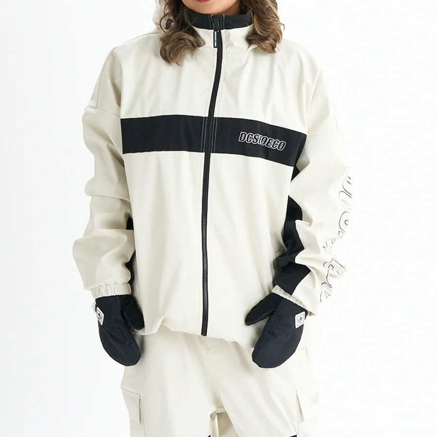 24-25 DC ディーシー シューズ スノーボードジャケット ディーシー スノースタンドジップジャケット ホワイト DJK243933-WHT|スノーボード ZONE