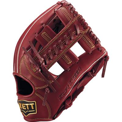ゼット 一般軟式グローブ オールラウンド用 ソフトステア 右投げ 軟式野球 ボルドーブラウン BRGB35520-4000-LH|野球ZONE