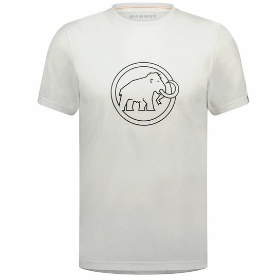 マムート Tシャツ メンズ 半袖 QD ロゴ プリント Tシャツ アジアンフィット white PRT4 1017-02012-00541