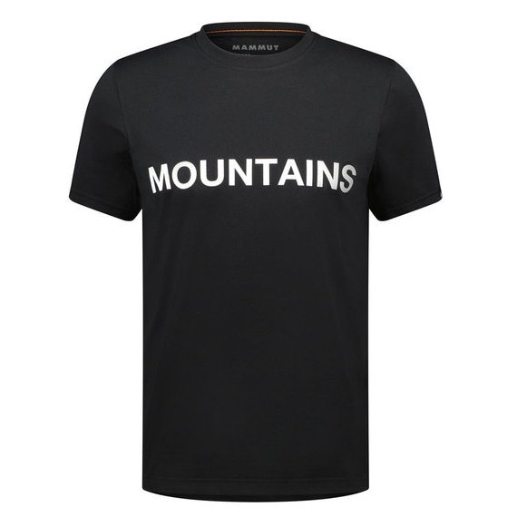 マムート Tシャツ メンズ 半袖 QD ロゴ プリント Tシャツ アジアンフィット black PRT5 1017-02012-00710
