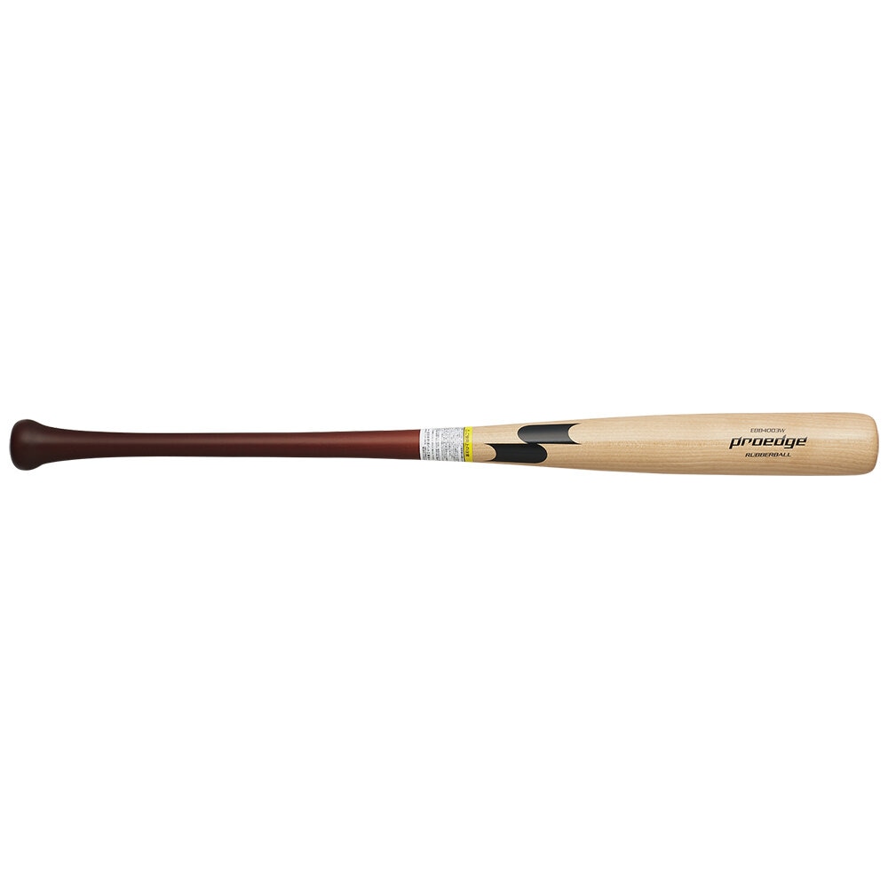 エスエスケイ 一般軟式バット 木製 軟式野球バット プロエッジ 84cm ナチュラル×Mブラウン EBB4003W-HS-84|野球ZONE