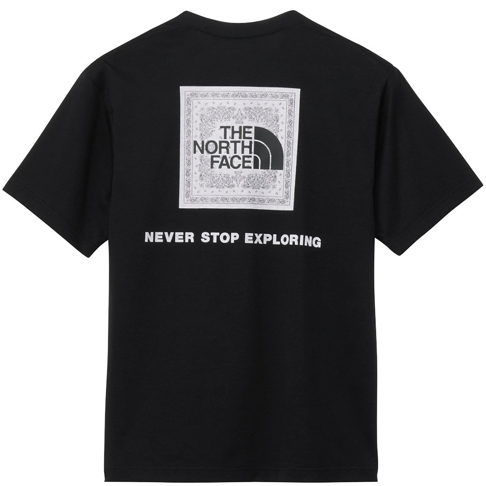 ザ・ノース・フェイス Tシャツ メンズ 半袖 ショートスリーブバンダナスクエアロゴティー 速乾 ブラック2 S-XL NT32446-K2|アウトドアZONE