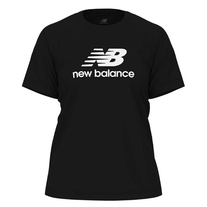 ニューバランス Tシャツ 半袖 レディース Sport Essentials Stacked Logo ショートスリーブTシャツ ブラック WT41502-BK