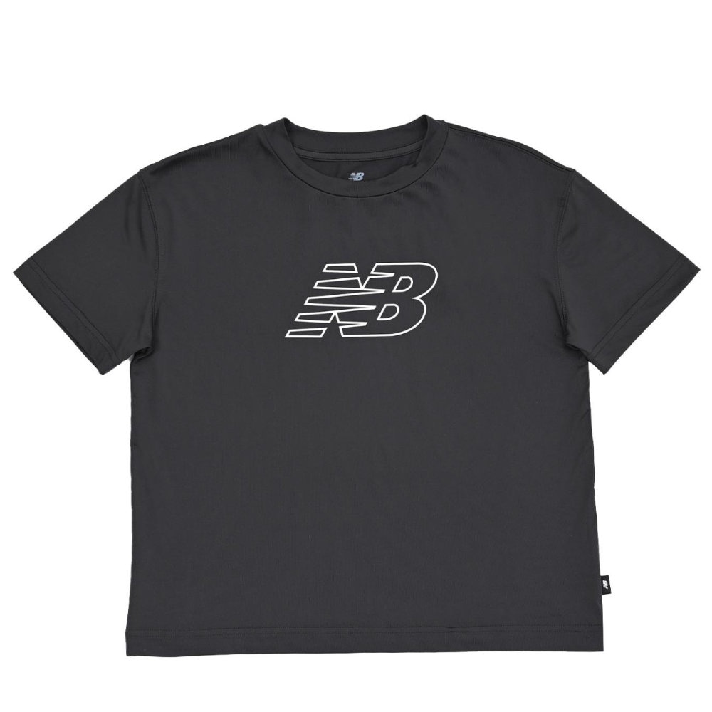 ニューバランス Tシャツ 半袖 ジュニア ショートスリーブTシャツ ブラック YT51009-BLK