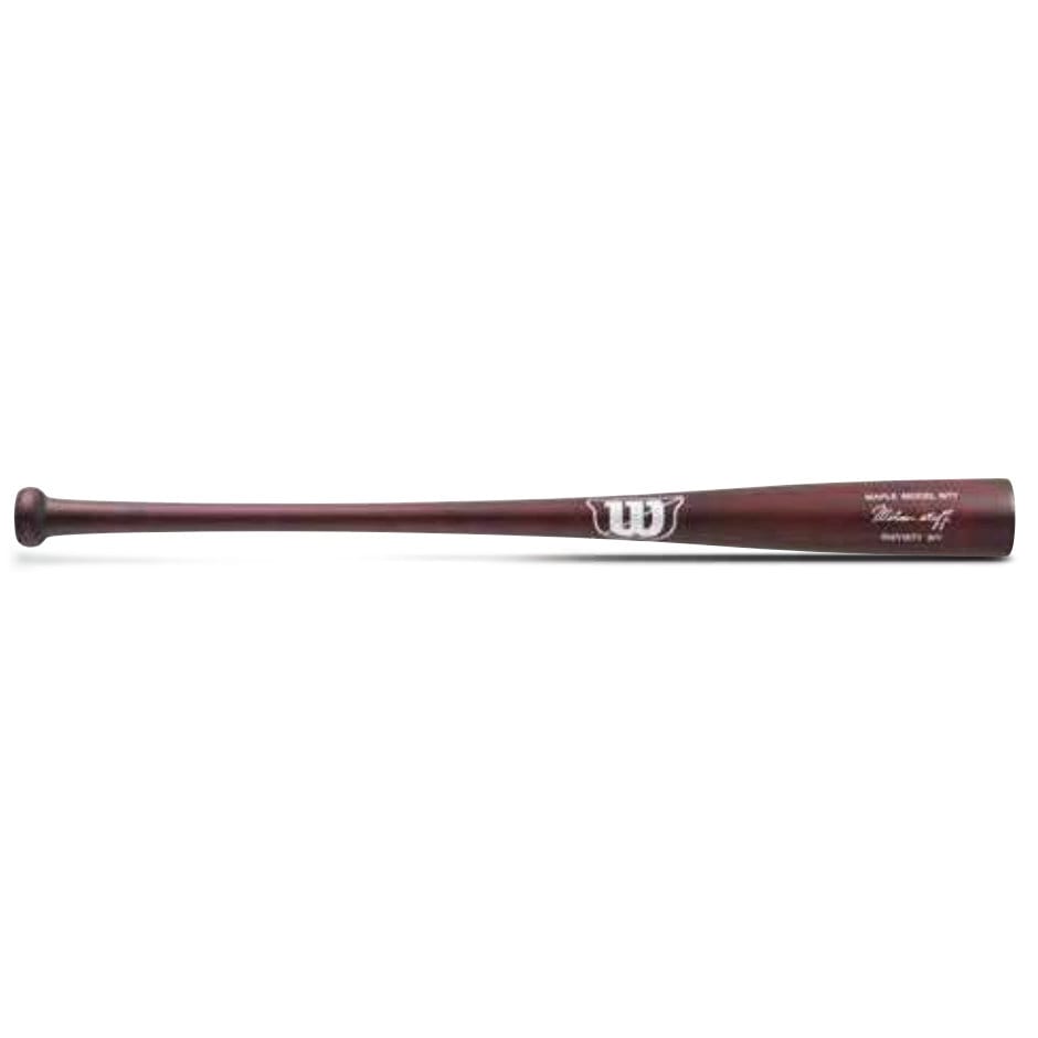 少年軟式バット 木製 ウイルソンスタッフ メープル 81cm 赤褐色 16T-Y型 少年野球 ジュニア 小学生 WBW2019010-8168