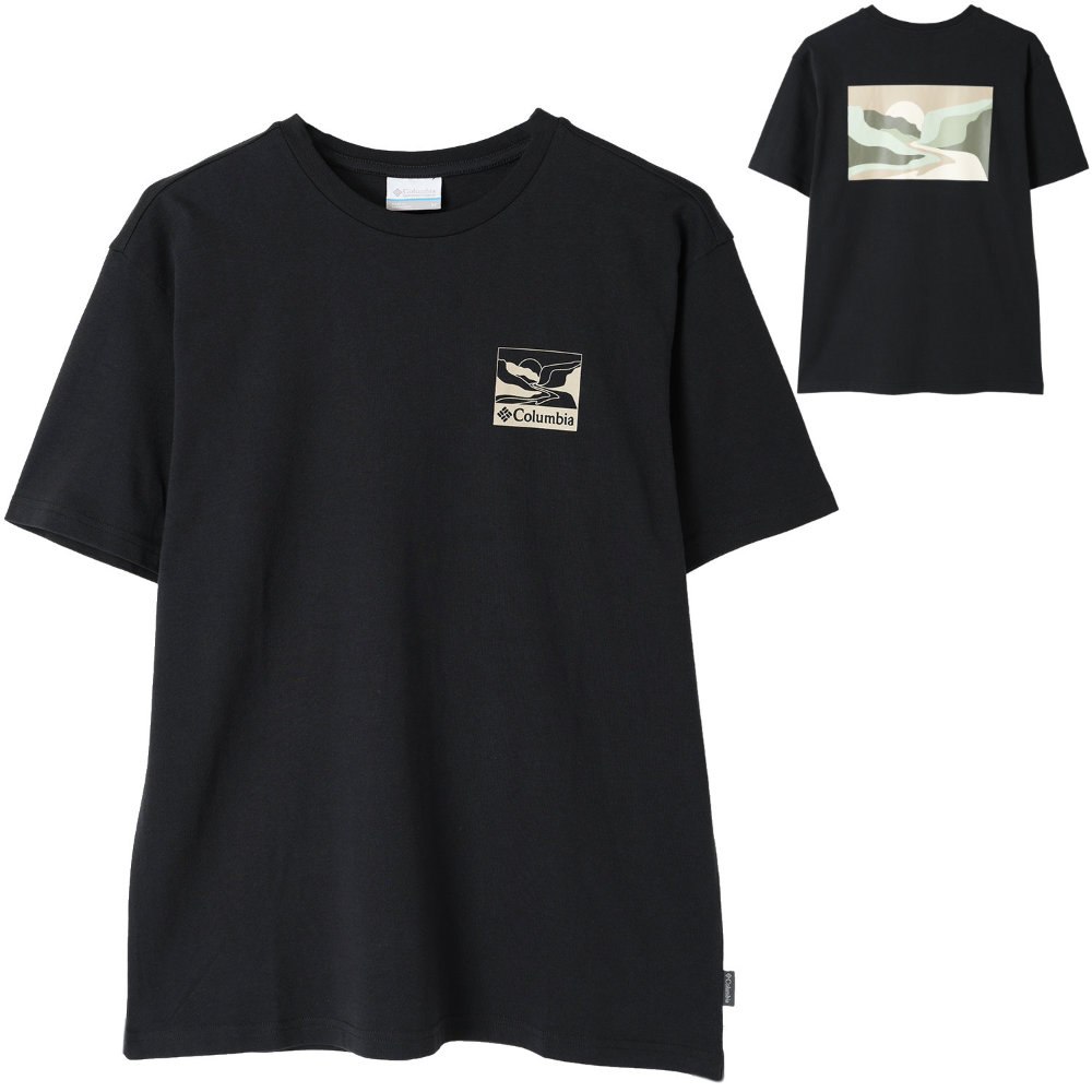 コロンビア Tシャツ 半袖 メンズ エクスプローラーズキャニオンバックショートスリーブTシャツ AE5592-003|アウトドアZONE