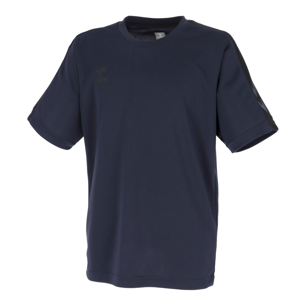 ヒュンメル ジュニア つめたTシャツ 半袖 インディゴネイビー 接触冷感 吸汗速乾 HJP1223-71