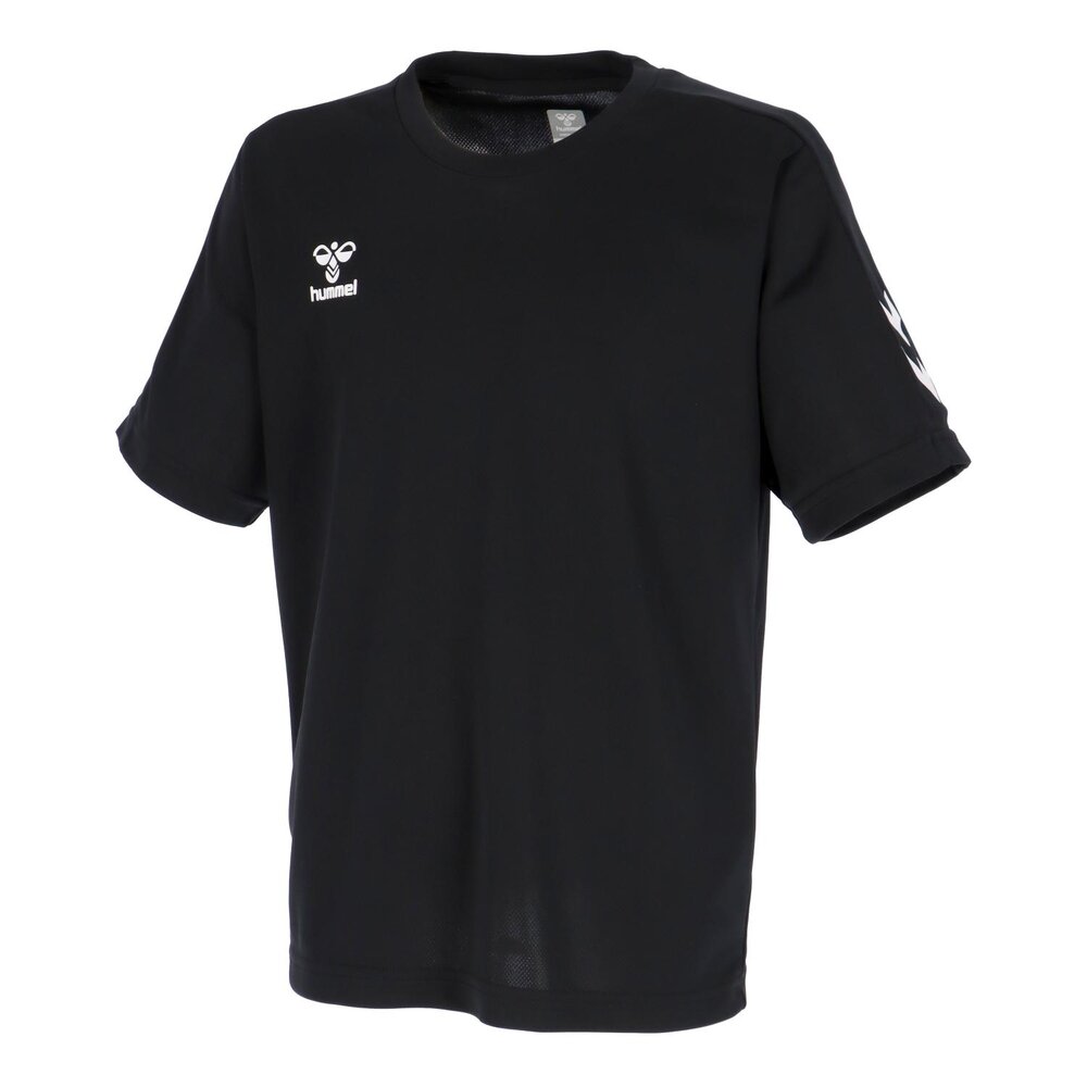 ヒュンメル ジュニア つめたTシャツ 半袖 ブラック 接触冷感 吸汗速乾 HJP1223-90