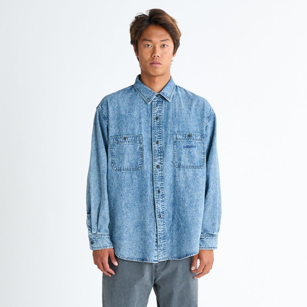 �����å�����С� Ĺµ����� ��� Quiksilver SHORE WASH SHIRTS QSH251001-BLU