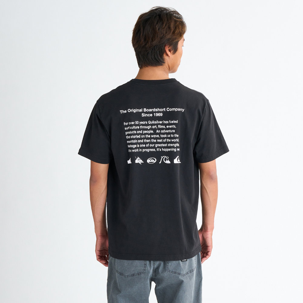 クイックシルバー Tシャツ メンズ 半袖 ブラック Quiksilver DNA
