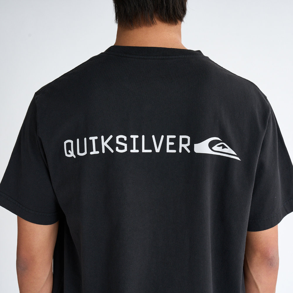 クイックシルバー Tシャツ メンズ 半袖 ブラック Quiksilver DNA BIG