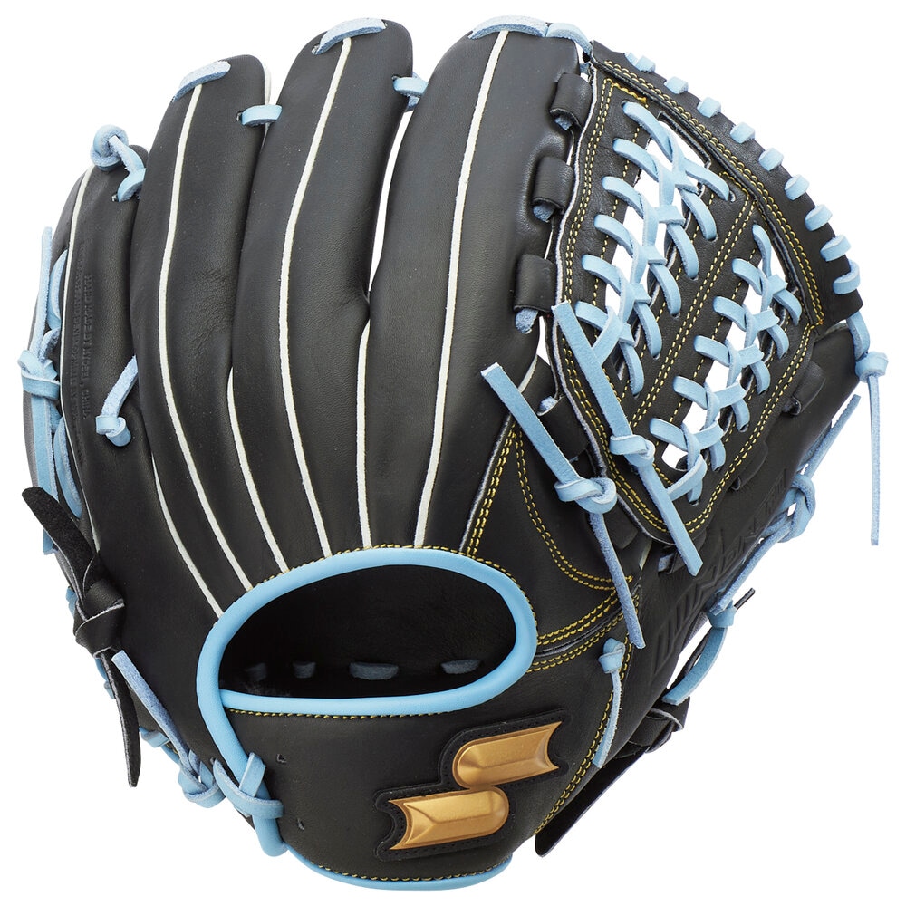 エスエスケイ 一般軟式グローブ オールラウンド用 右投げ 草野球 ウインドリームカラー ブラック×Bブルー WCG15025F-9065-L|野球ZONE