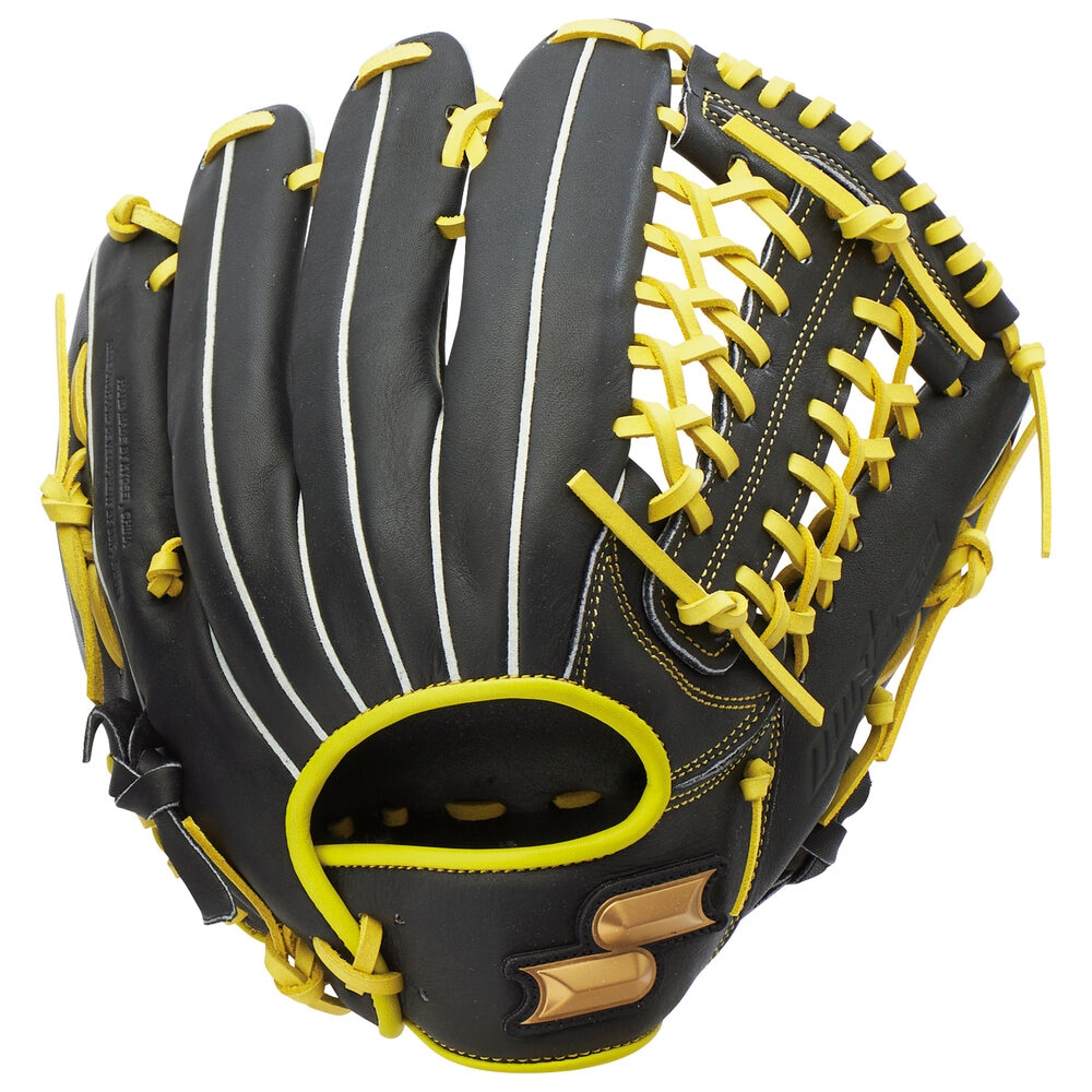 エスエスケイ 一般軟式グローブ 外野手用 右投げ 草野球 ウインドリームカラー ブラック×LYタン WCG17525F-9030-L