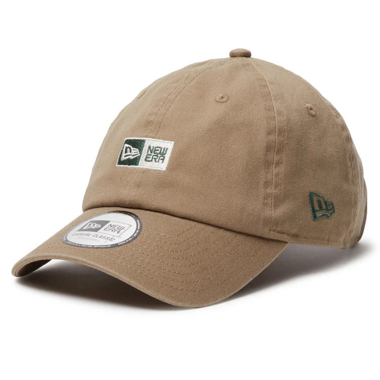 NEW ERA ニューエラ キャップ カジュアルクラシック Box Logo Mini ボックスロゴ ブリティッシュカーキ 14388464|キャップZONE